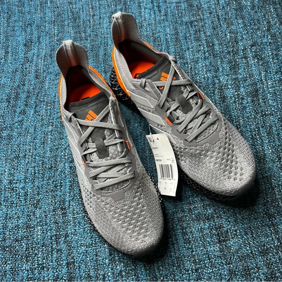 Adidas X90004D Running Shoes in Grey Matte Silver Orange - Picture 2 of 10